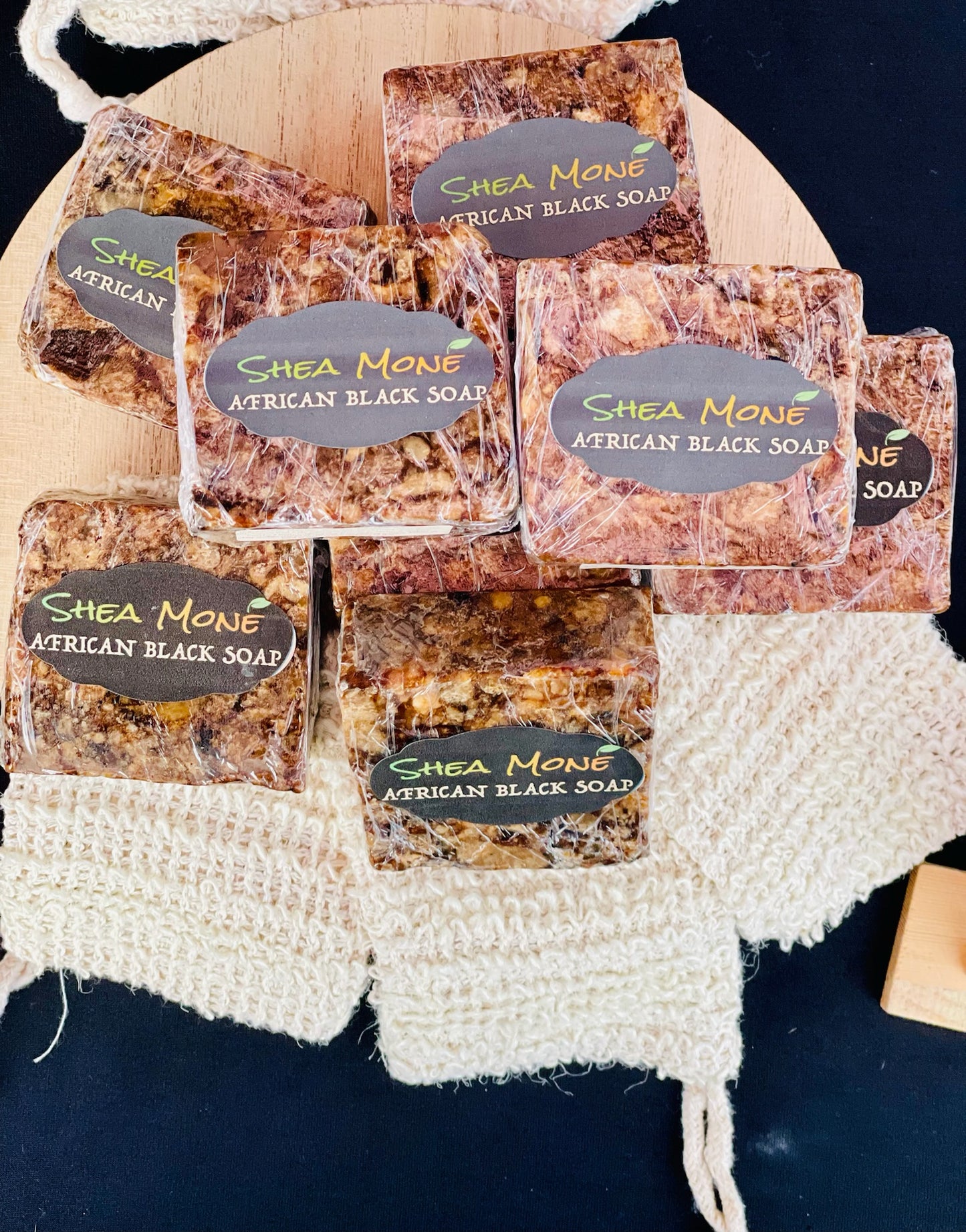 African Black Soap with Exfoliating Soap Saver